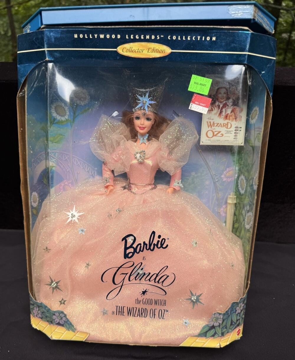 1995 Barbie as Glinda Good Witch Wizard of Oz Glenda Hollywood Legends Poor Box